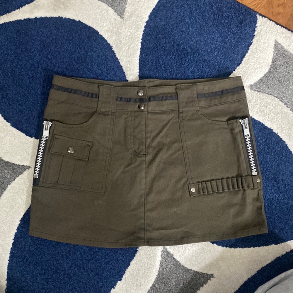 Lip service military style skirt